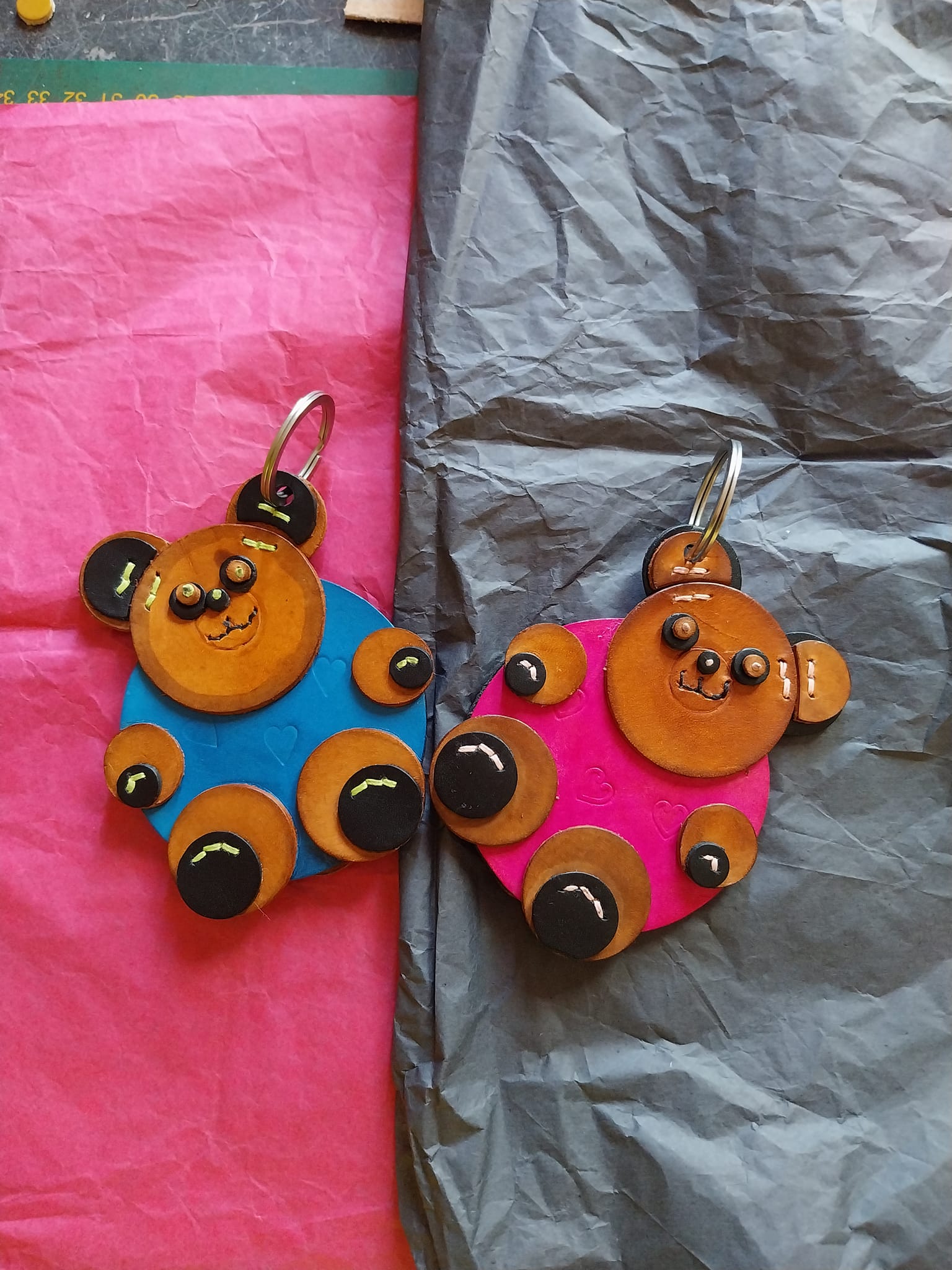 Porte-clés en cuir